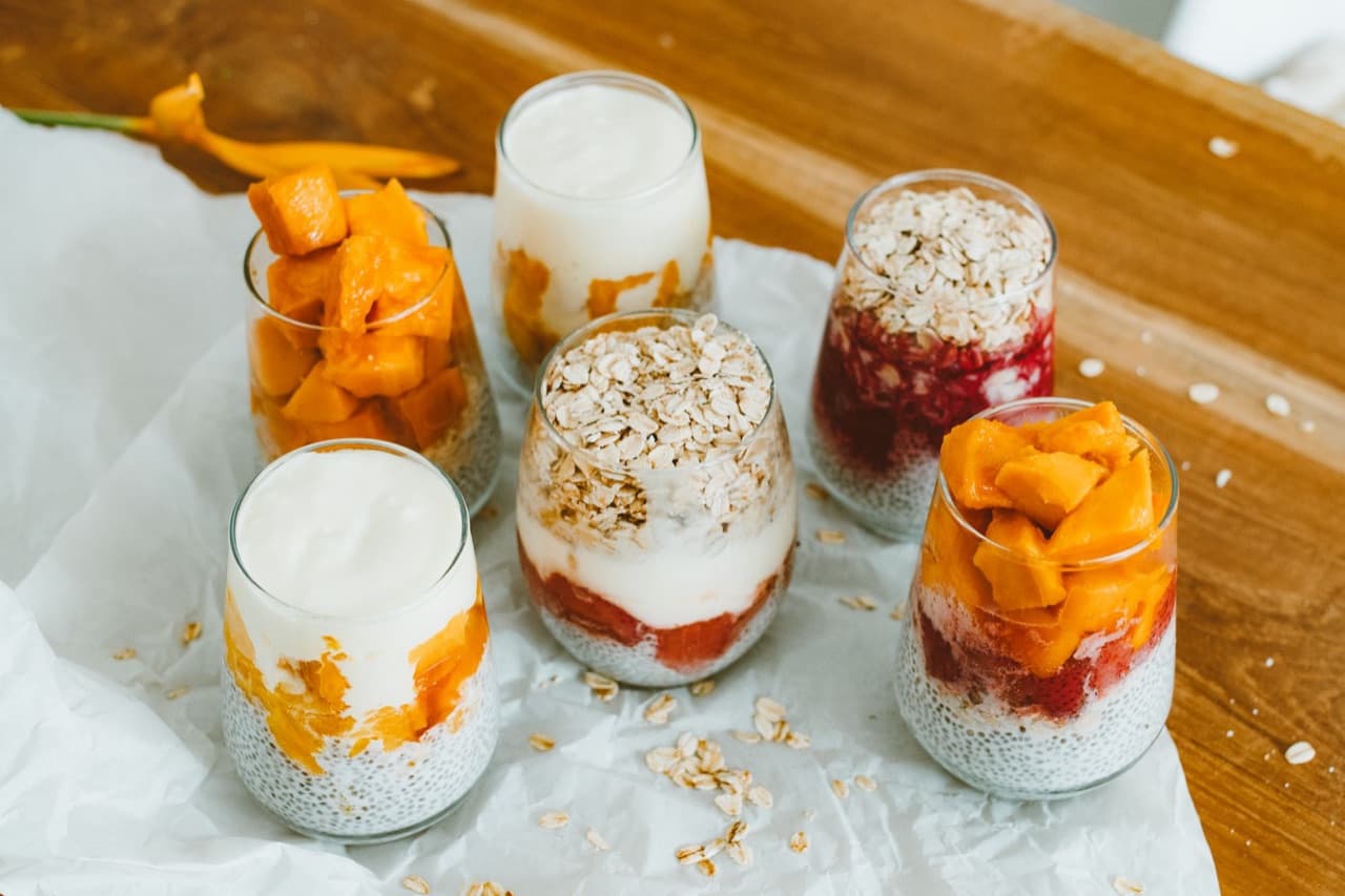 Meyveli Chia Puding için temsili sunum fotoğrafı