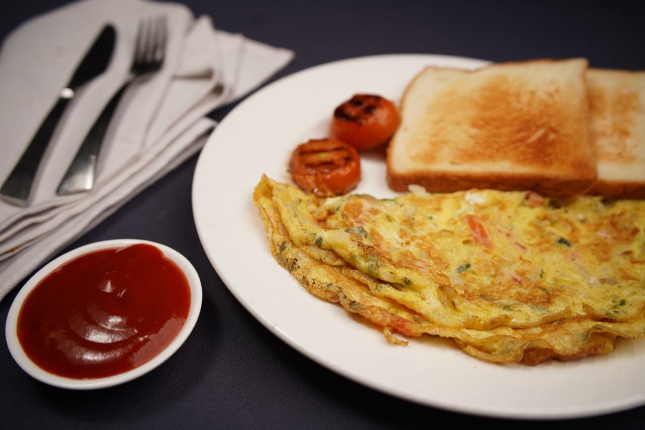 Pırasalı Omlet için temsili sunum fotoğrafı
