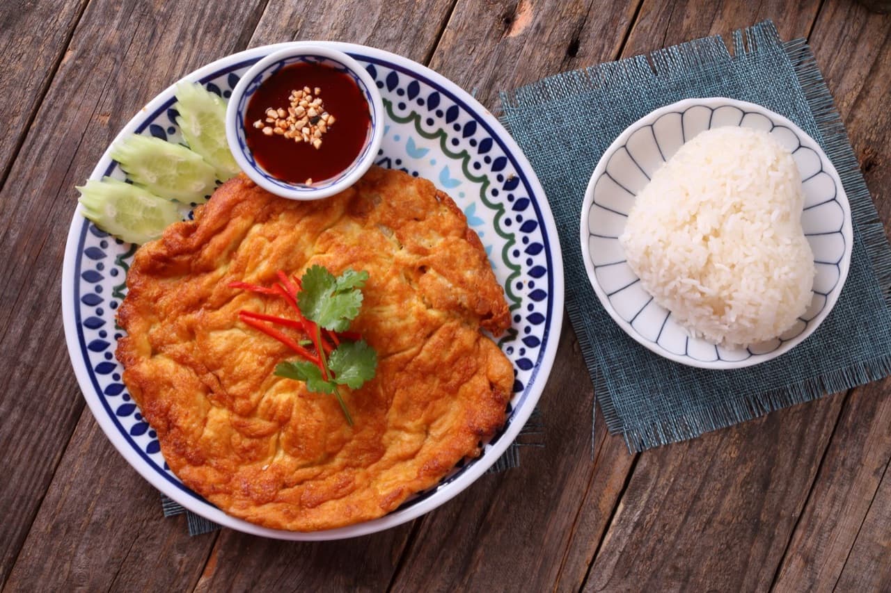 Sade Omlet için temsili sunum fotoğrafı