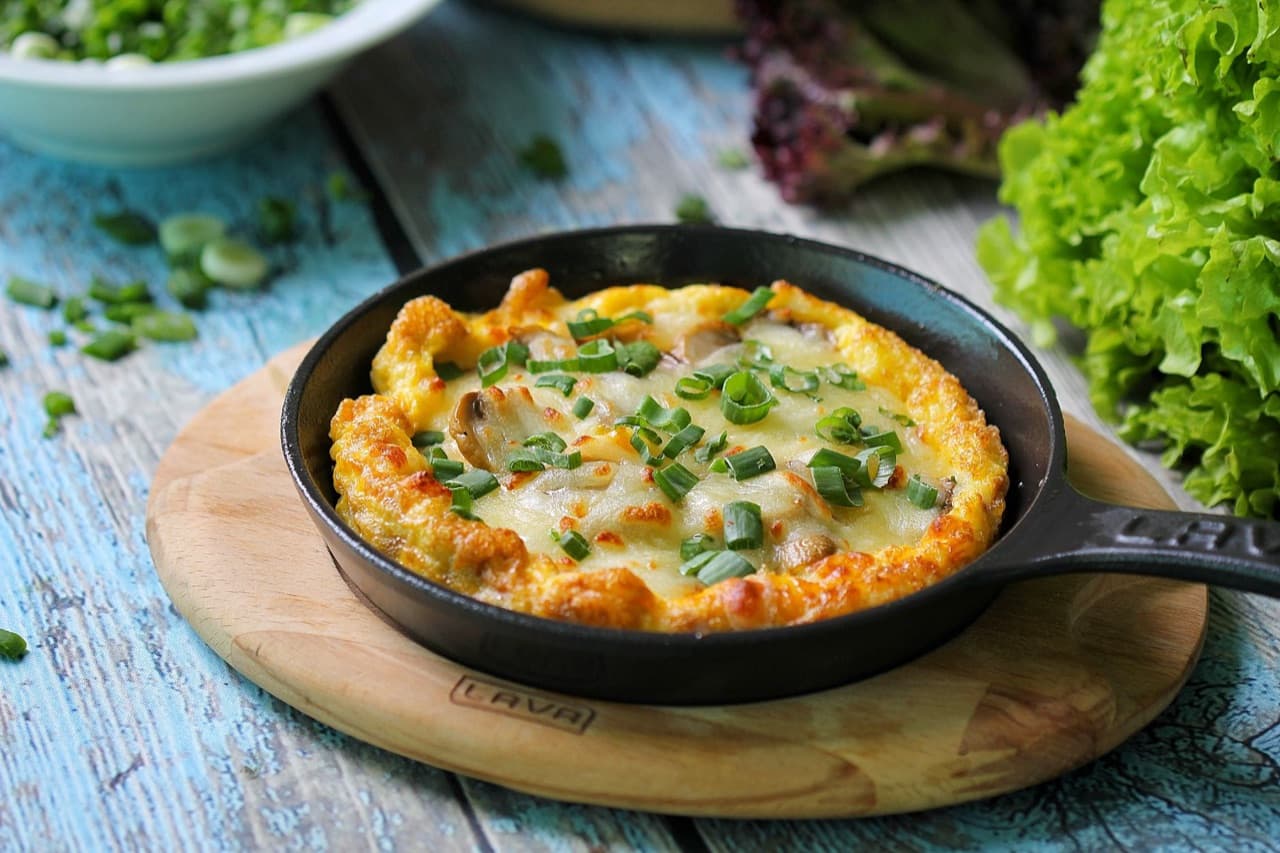 Sebzeli Omlet için temsili sunum fotoğrafı