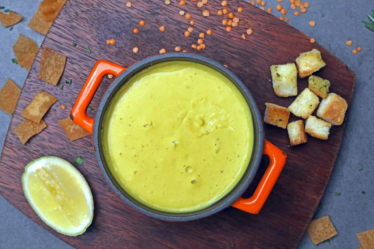 Yeşil Mercimek Salatası için temsili sunum fotoğrafı