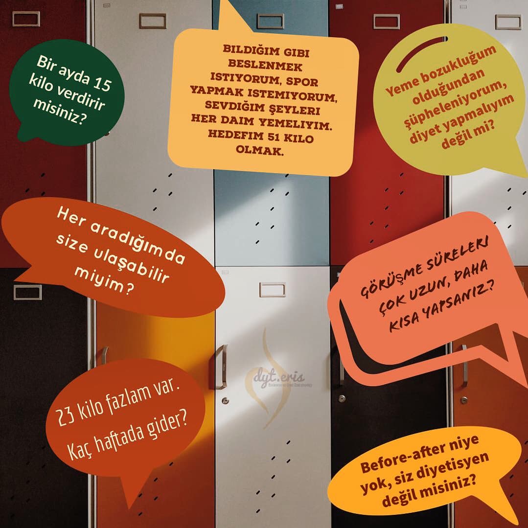 Diyetisyen randevusuna hazırlık soruları