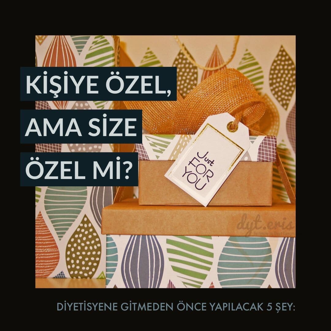 Kişiye özel diyet planı oluşturma