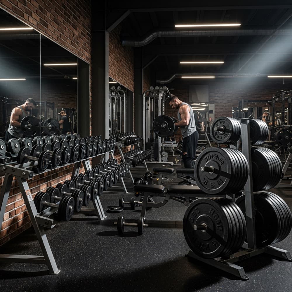 Ağırlık çalışma bölümü — vücut kompozisyonu ve fitness beslenmesi
