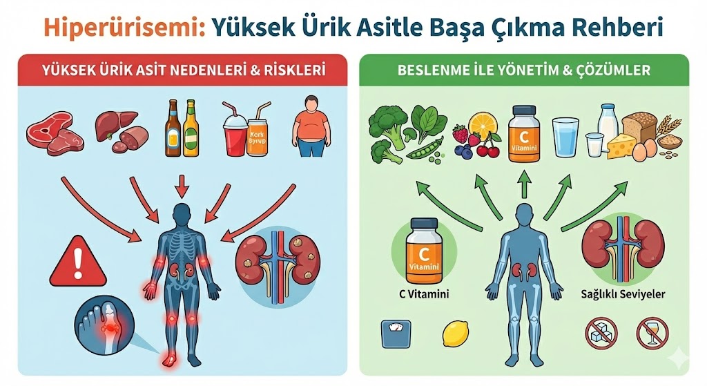 Yüksek ürik asit rehberi